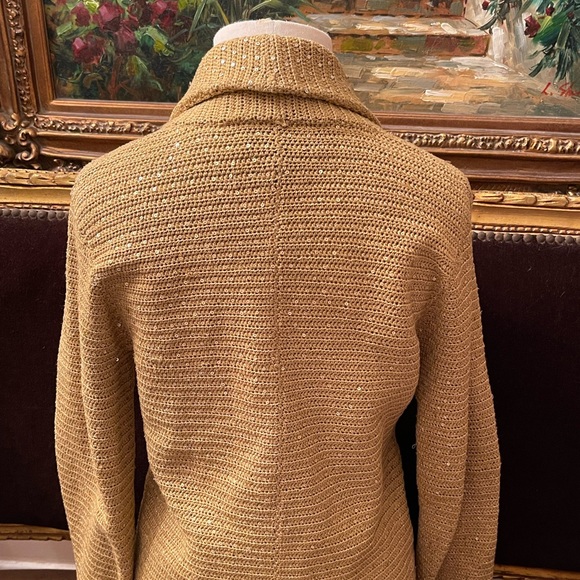 Gold jones New York sweater jacket - Picture 2 of 4